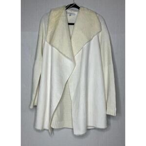Fever Beige Fur Cardigan Size Medium